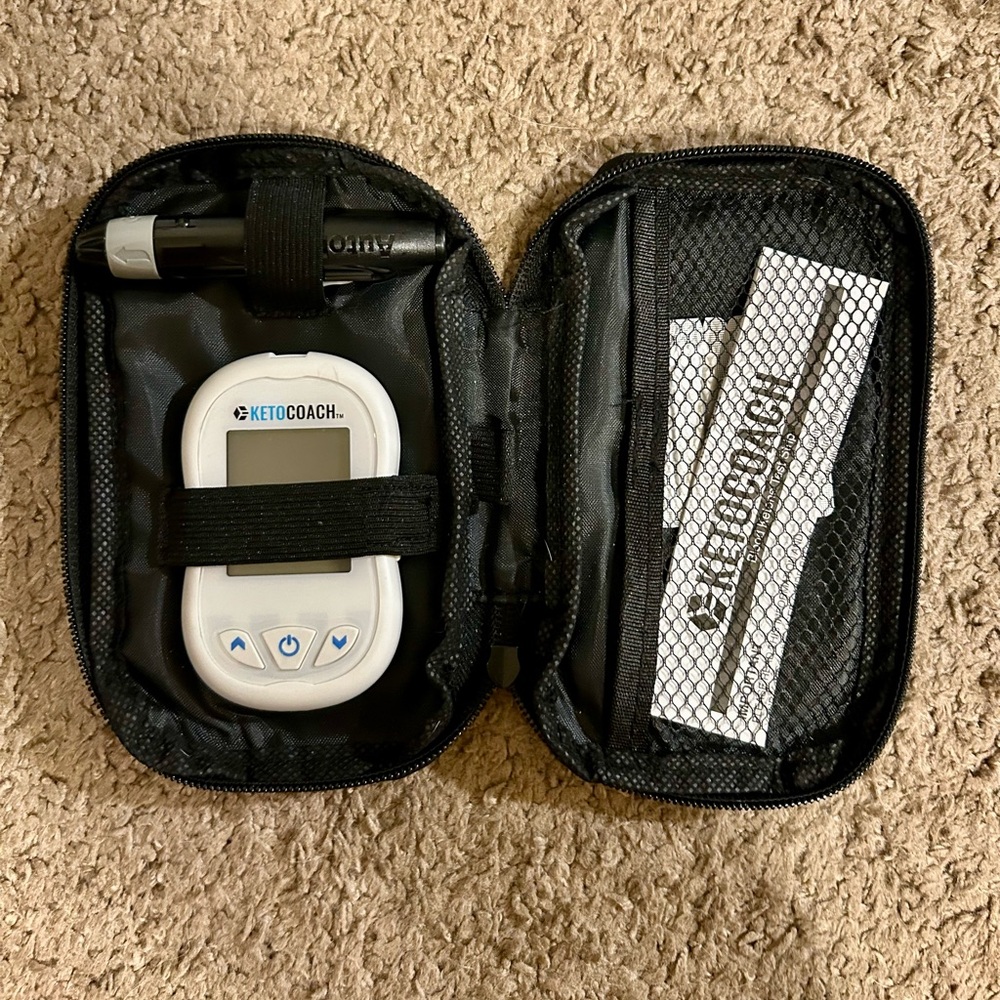 KetoCoach Blood Ketone Meter – Gently Used (Includes 2 Test Strips)